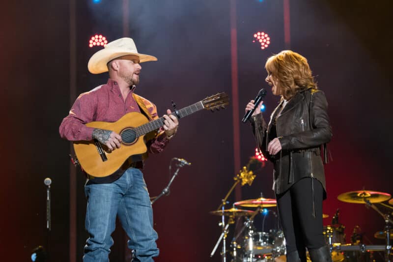 Cody Johnson, Reba McIntyre;  Photo by Andrew Windowski