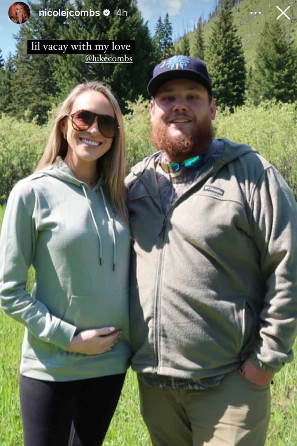 Luke Combs And His Pregnant Wife Nicole Had A "Heck Of A Time" Visiting ...