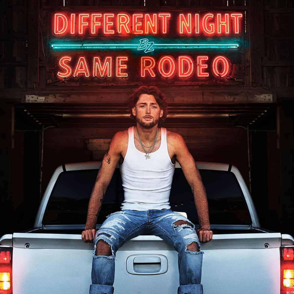 Bailey Zimmerman 'Different Night Same Rodeo' Album Art
