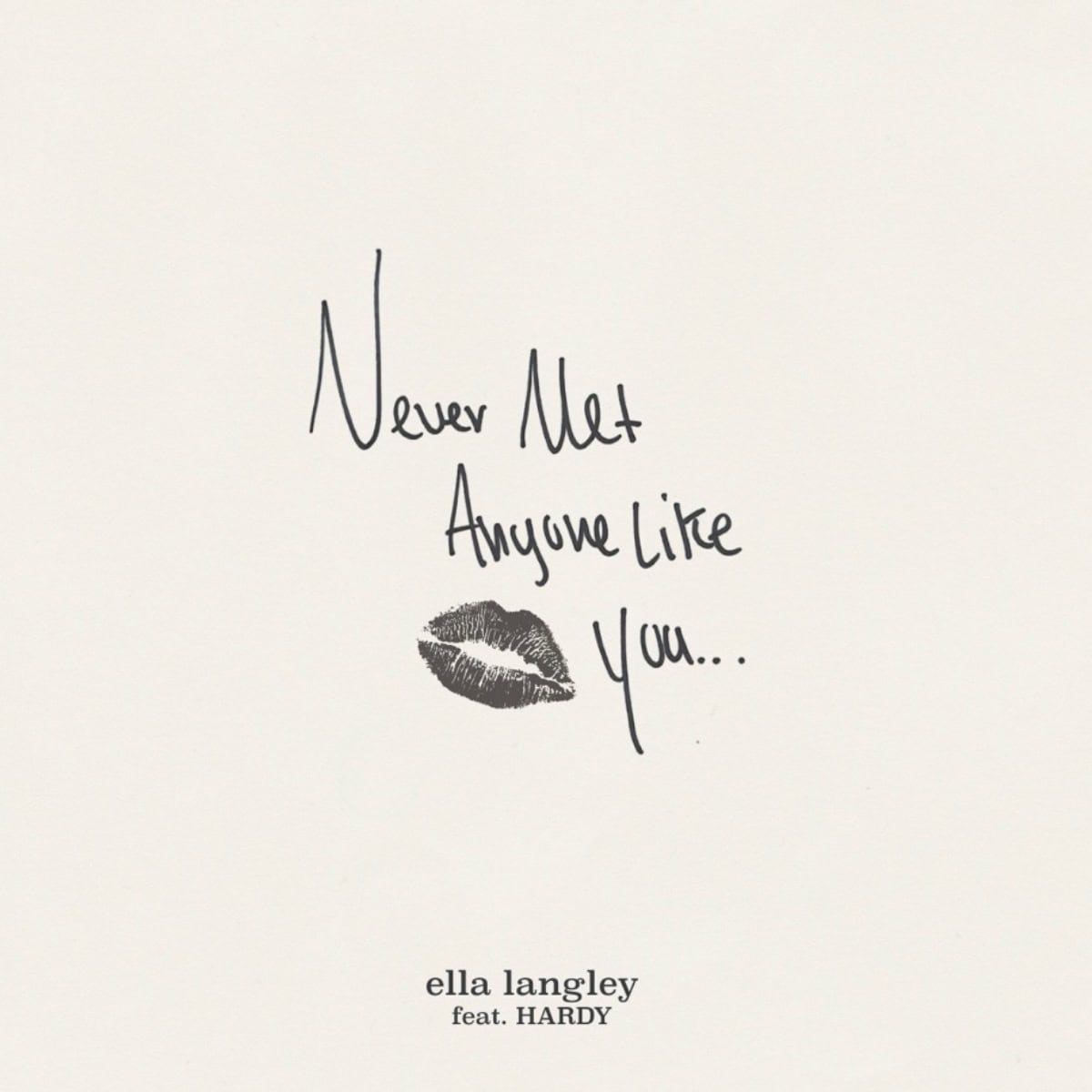Ella Langley, HARDY "Never Met Anyone Like You" Single Art