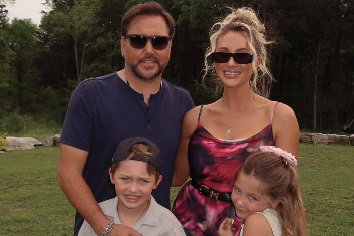 Jason Aldean, Brittany Aldean, Memphis and Navy Aldean; Photo Courtesy of Instagram