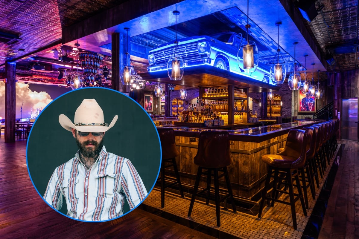 Post Malone's Nashville Bar, Pasty's Bar; Photo Courtesy of Sam Calderon for TC Restaurant Group