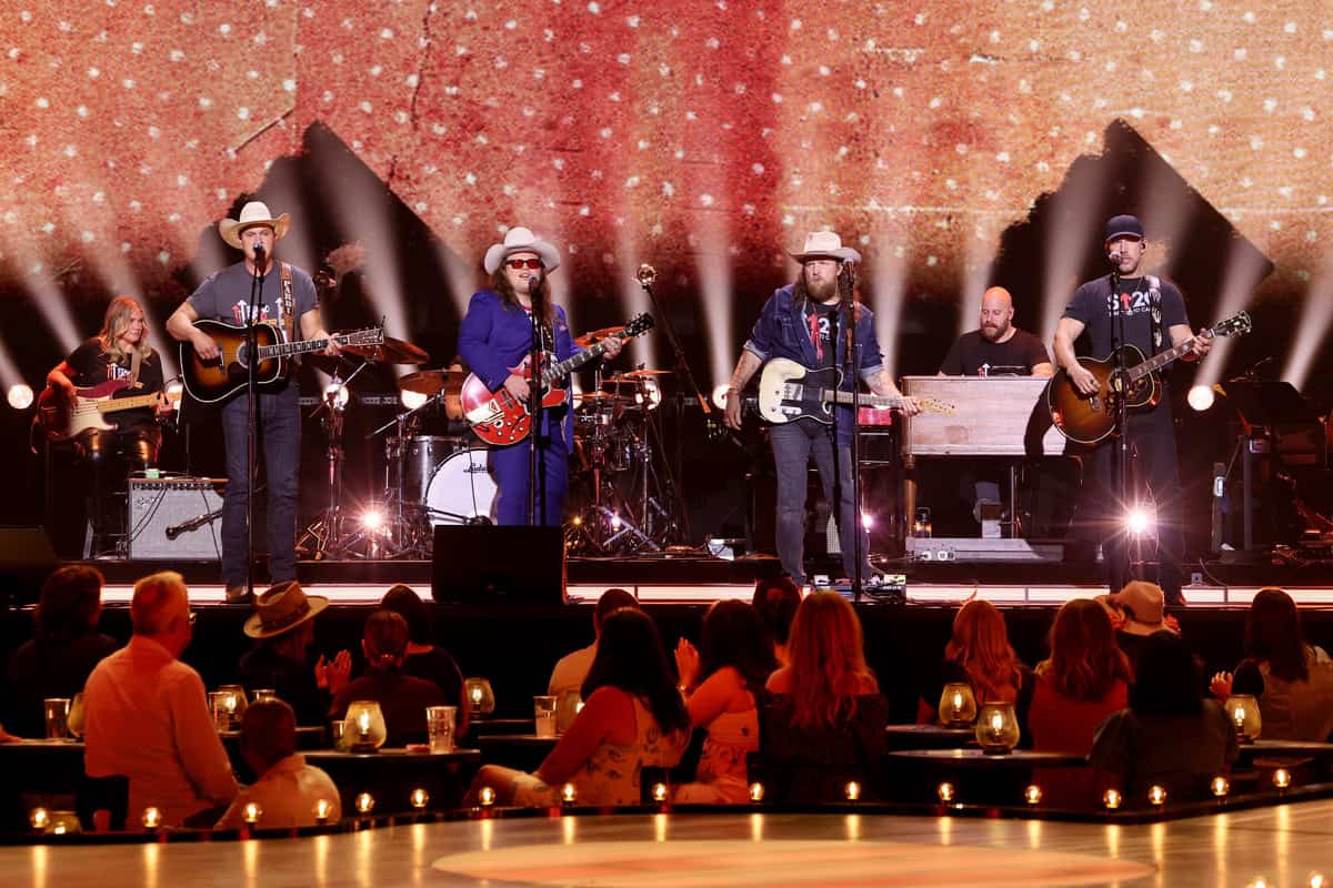 Jon Pardi, Marcus King, Brothers Osborne; Photo by Terry Wyatt/Getty Images for Stand Up To Cancer