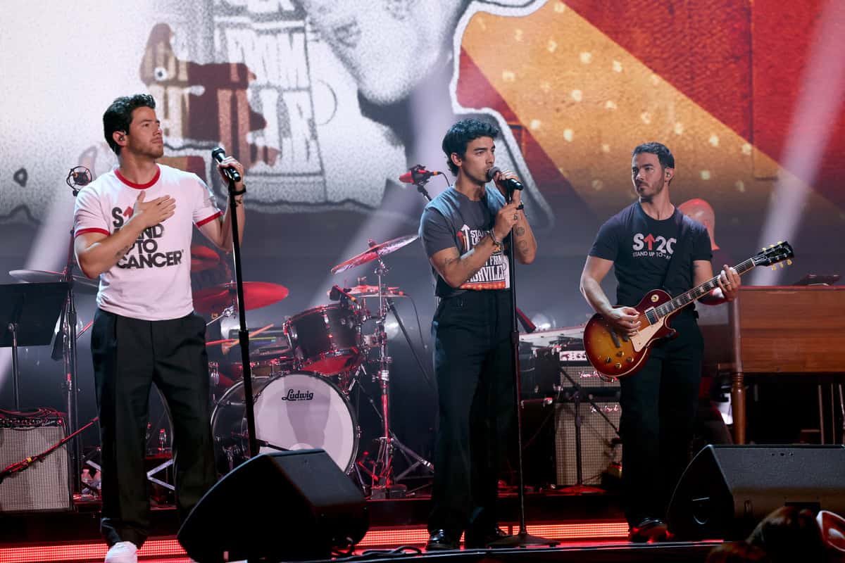 Jonas Brothers; Photo by Terry Wyatt/Getty Images for Stand Up To Cancer