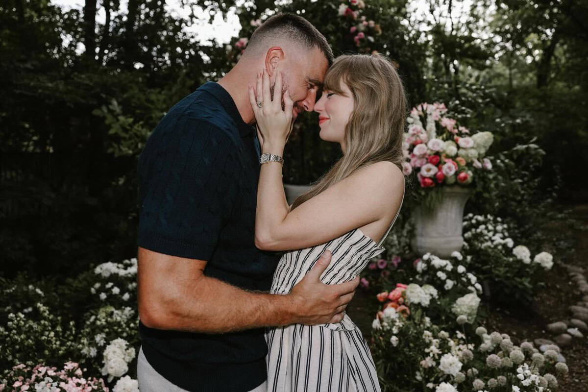 Travis Kelce, Taylor Swift; Photo Courtesy of Instagram