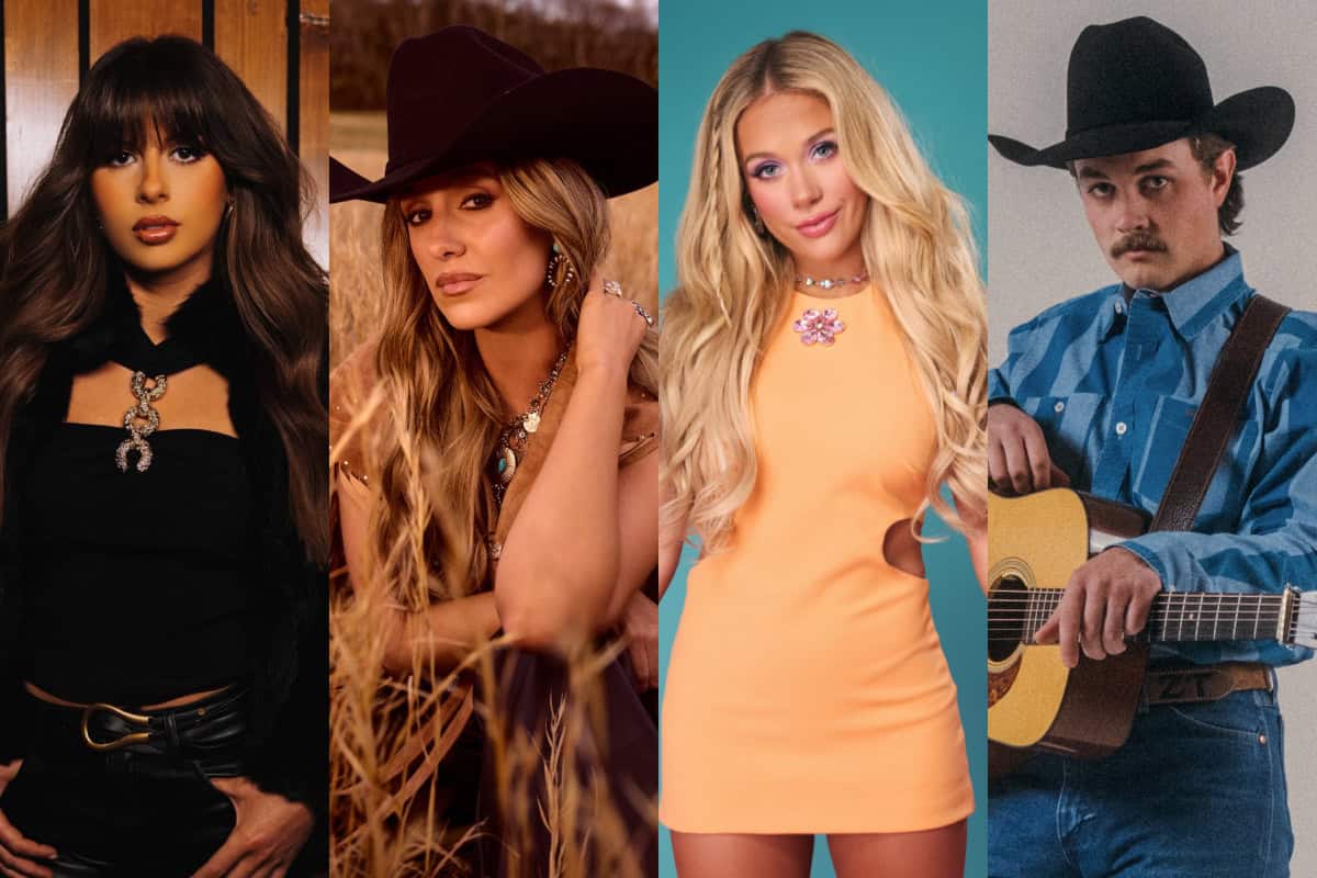 Ella Langley, Lainey Wilson, Megan Moroney, Zach Top; Photos Provided by CMA Awards