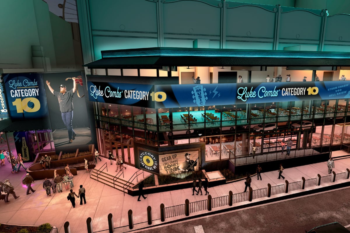 Luke Combs Category 10 Las Vegas; Rendering Provided by Opry Entertainment Group