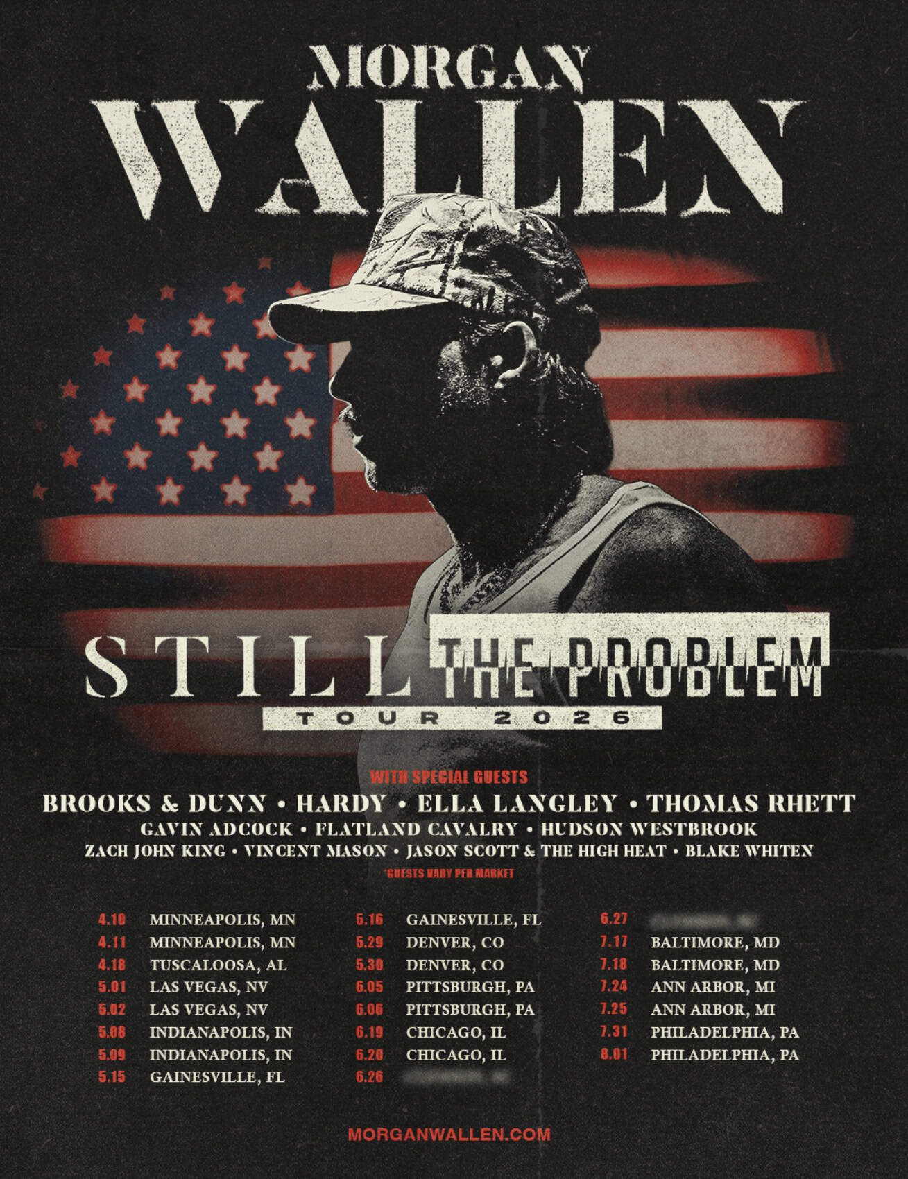 Morgan Wallen Still The Problem Tour 2026