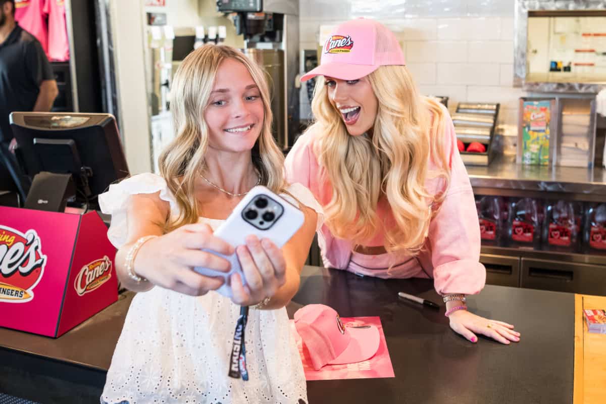 Megan Moroney at Raising Cane's in Athens; Photo by Andrew Wendowski