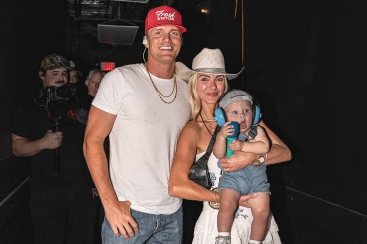 Parker McCollum, Wife Hallie Ray and son Major; Photo Courtesy of Instagram