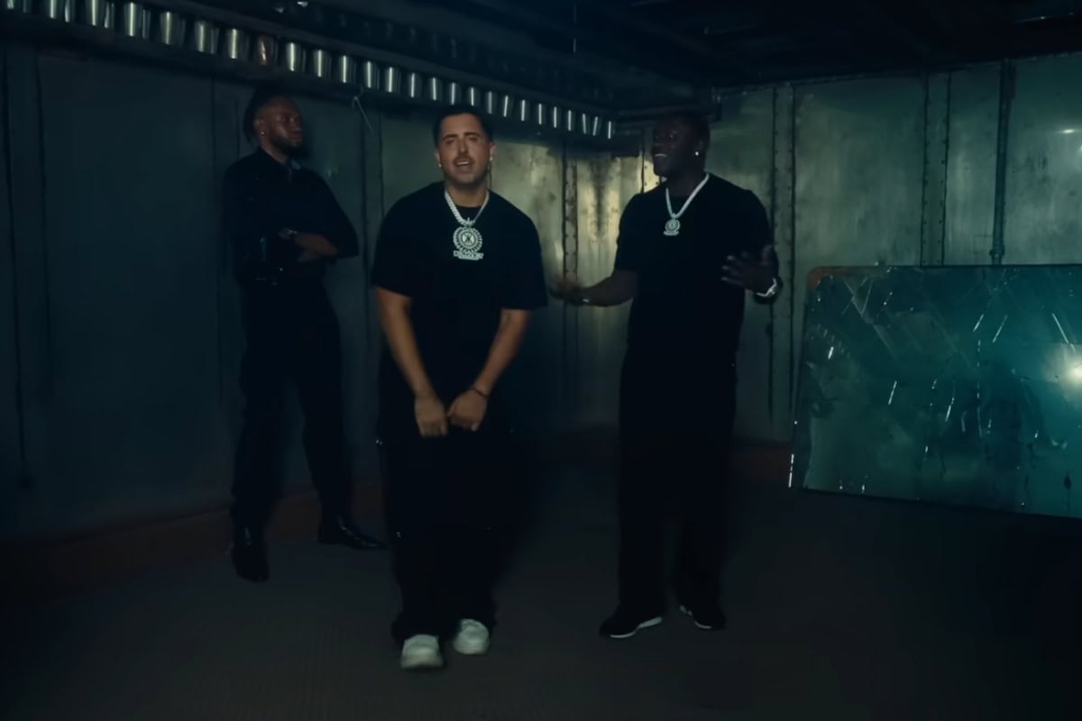 Colby O'Donis, Akon; Photo Courtesy of "Locked Up With You" Music Video