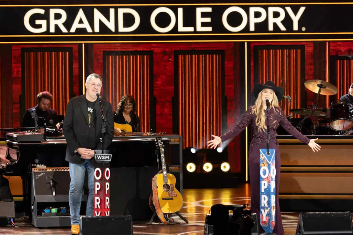 Vince Gill and Lainey Wilson; Photo Courtesy of Chris Hollo via Grand Ole Opry