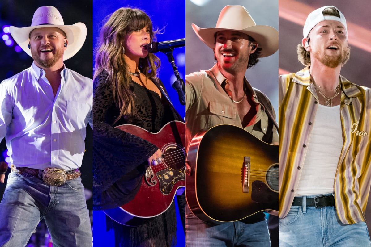 Cody Johnson, Ella Langley, Riley Green, Bailey Zimmerman; Photo by Andrew Wendowski