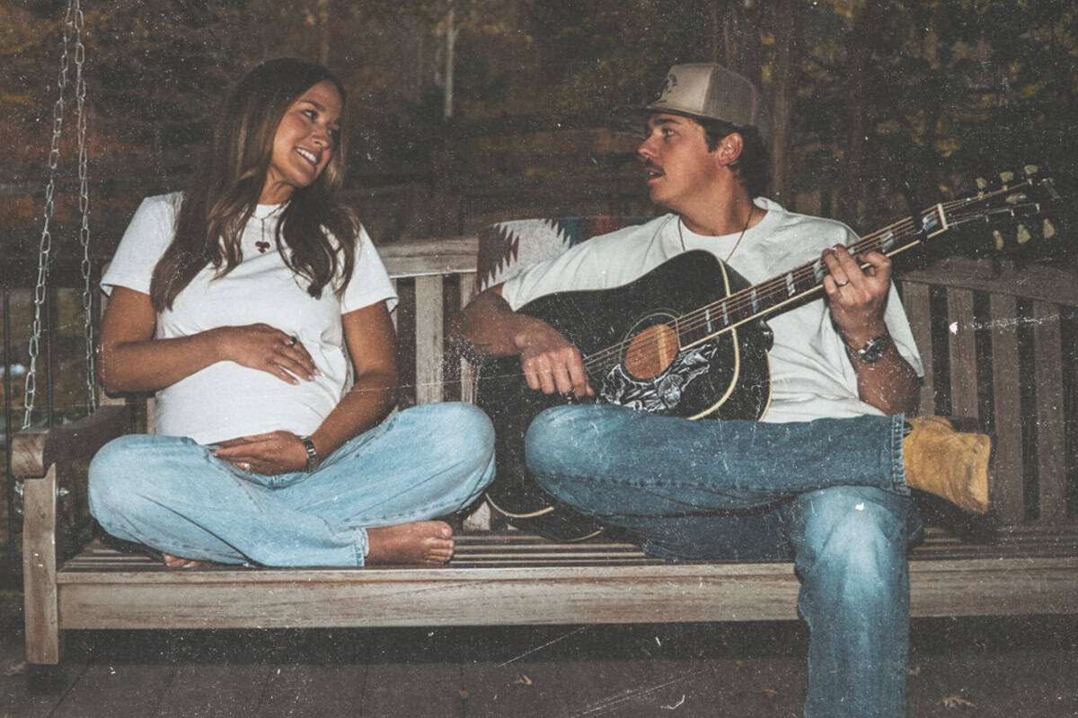 Dylan Marlowe and wife Natalie Marlowe; Photo Courtesy of "Barefoot And Pregnant" Single Art
