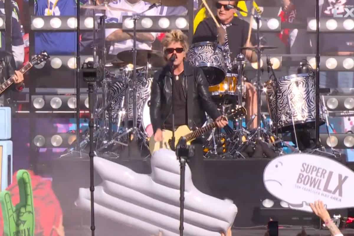 Green Day; Photo Courtesy of Super Bowl LX via NFL YouTube