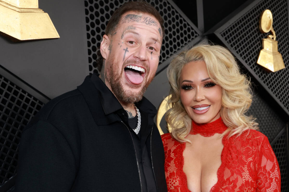 Jelly Roll and Bunnie XO at 2026 GRAMMYs; Photo Courtesy of Getty Images for The Recording Academy