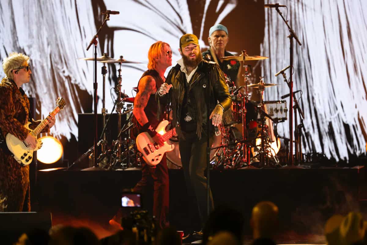 Post Malone, Duff McKagan, Chad Smith, Slash and more; Photo Courtesy of CBS via GRAMMYs