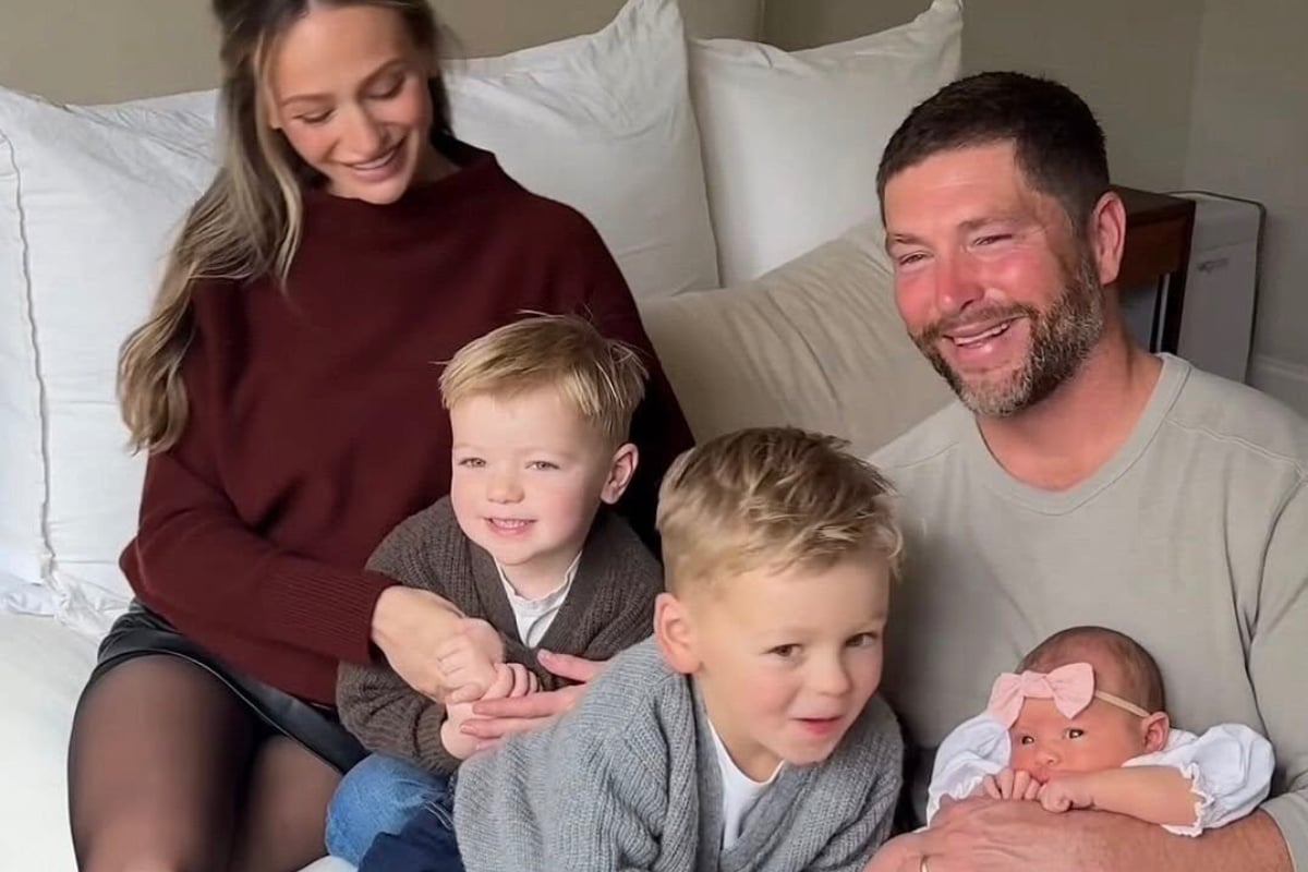 Chris Lane, Lauren Bushnell Lane and kids; Photo Courtesy of Instagram