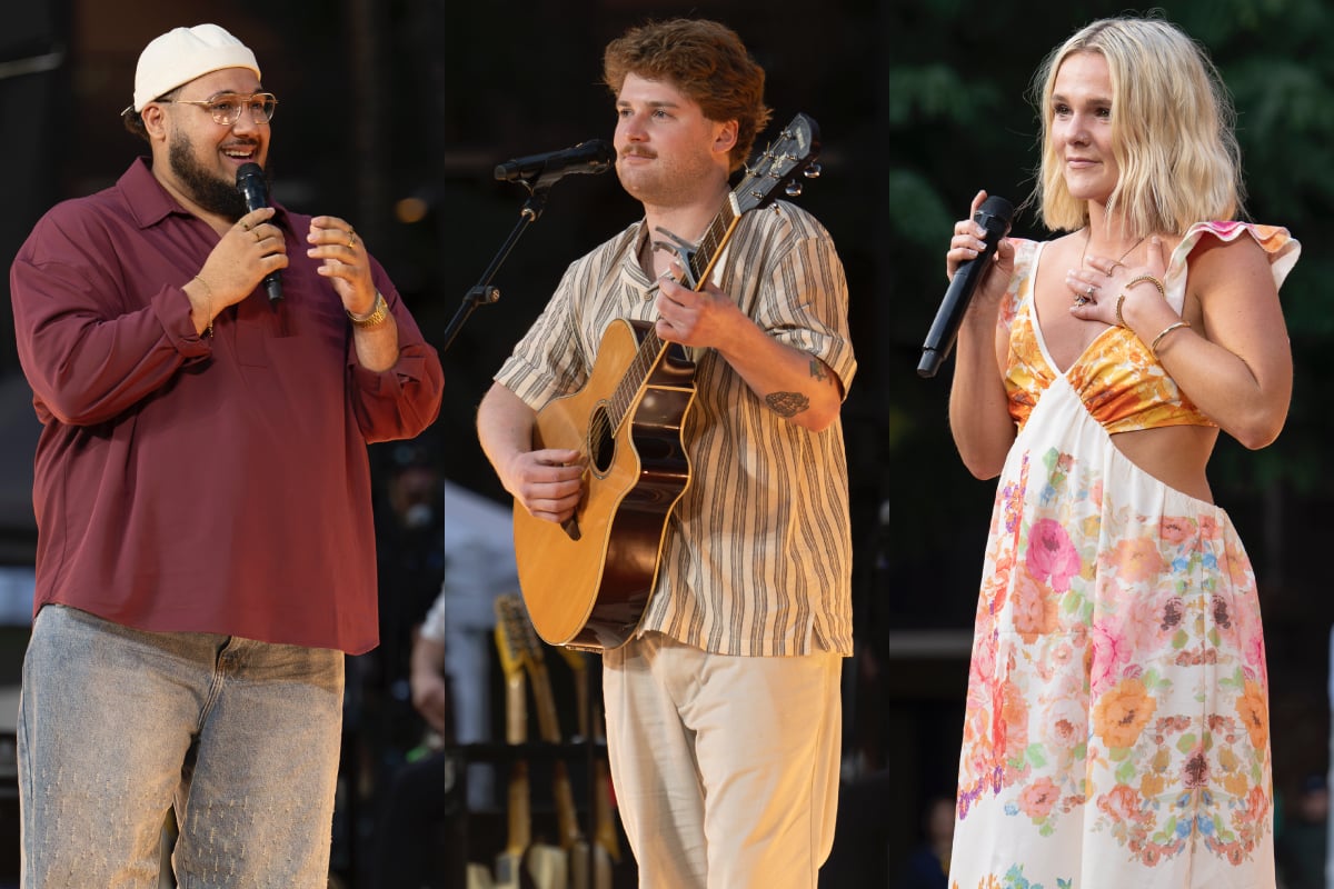Jordan McCullough, Brooks Rosser and Kyndal Inskeep; Photo Courtesy of American Idol via ABC