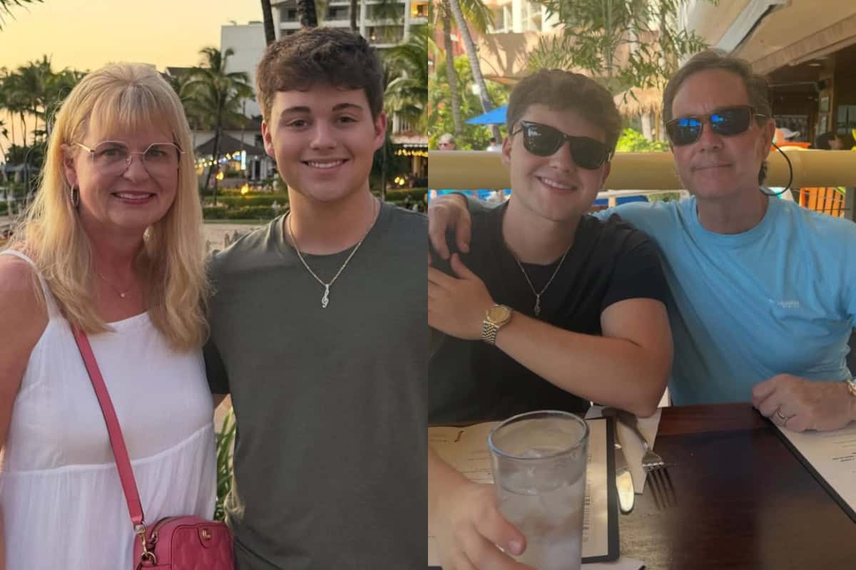 Lucas Leon With His Mom And Dad In Hawaii; Photo Courtesy of American Idol via ABC
