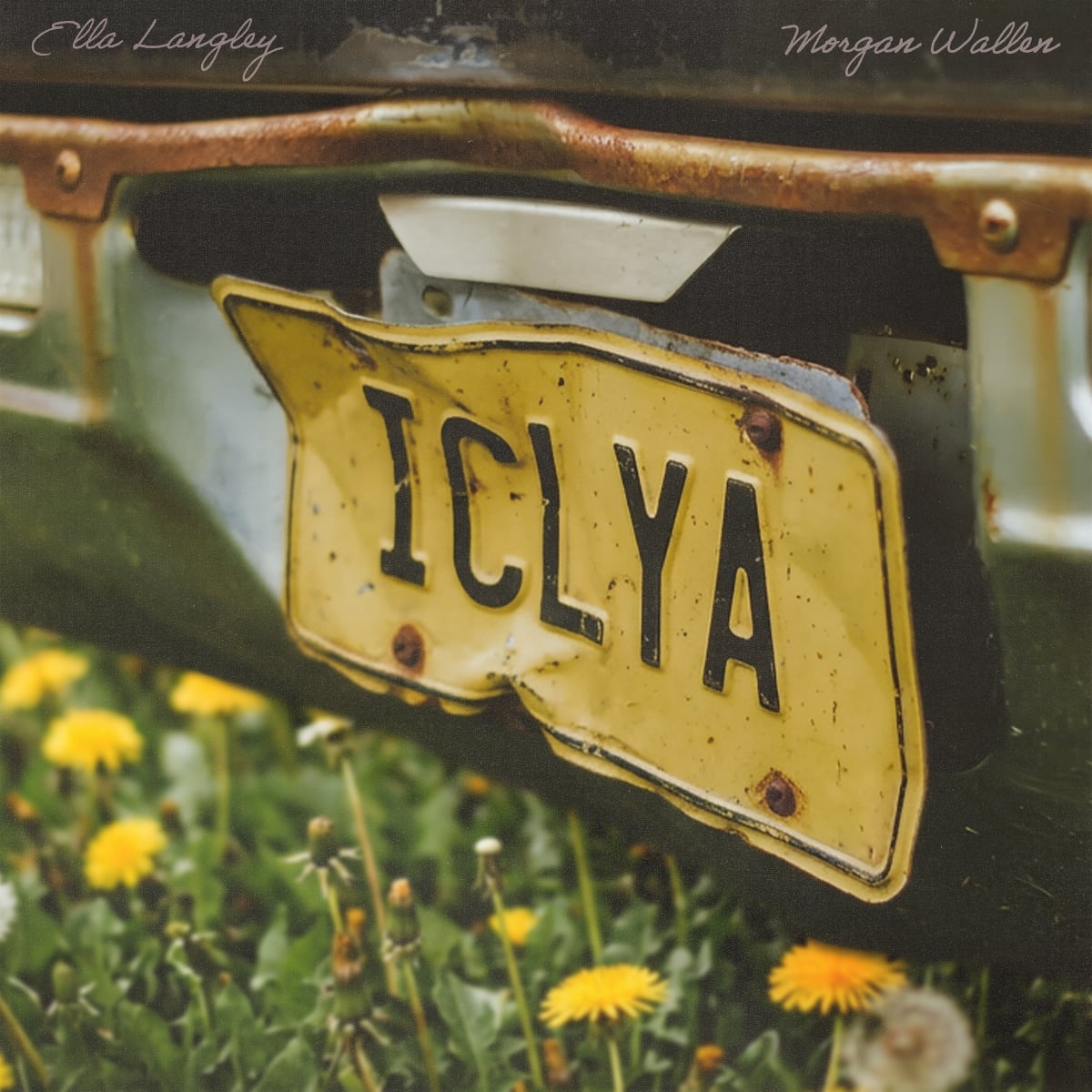 Ella Langley and Morgan Wallen "I Can't Love You Anymore" Single Art