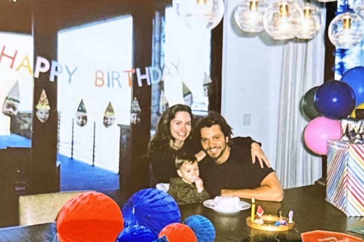 Luke Grimes, wife Bianca and their son; Photo Courtesy of Instagram