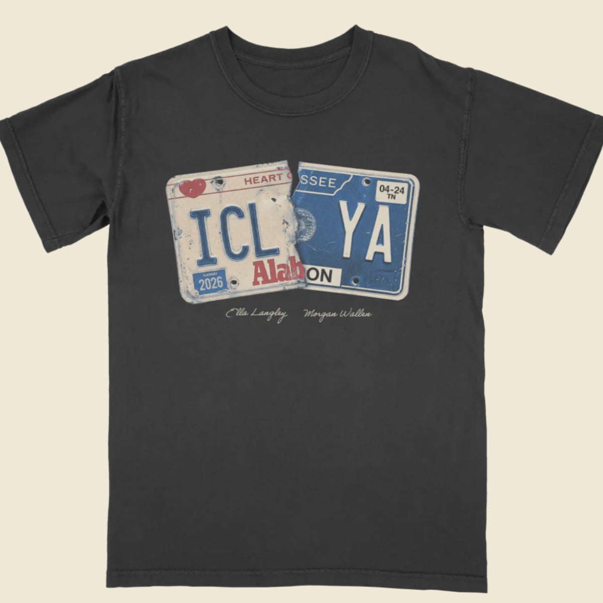 Morgan Wallen x Ella Langley "I Can't Love You Anymore" T-Shirt