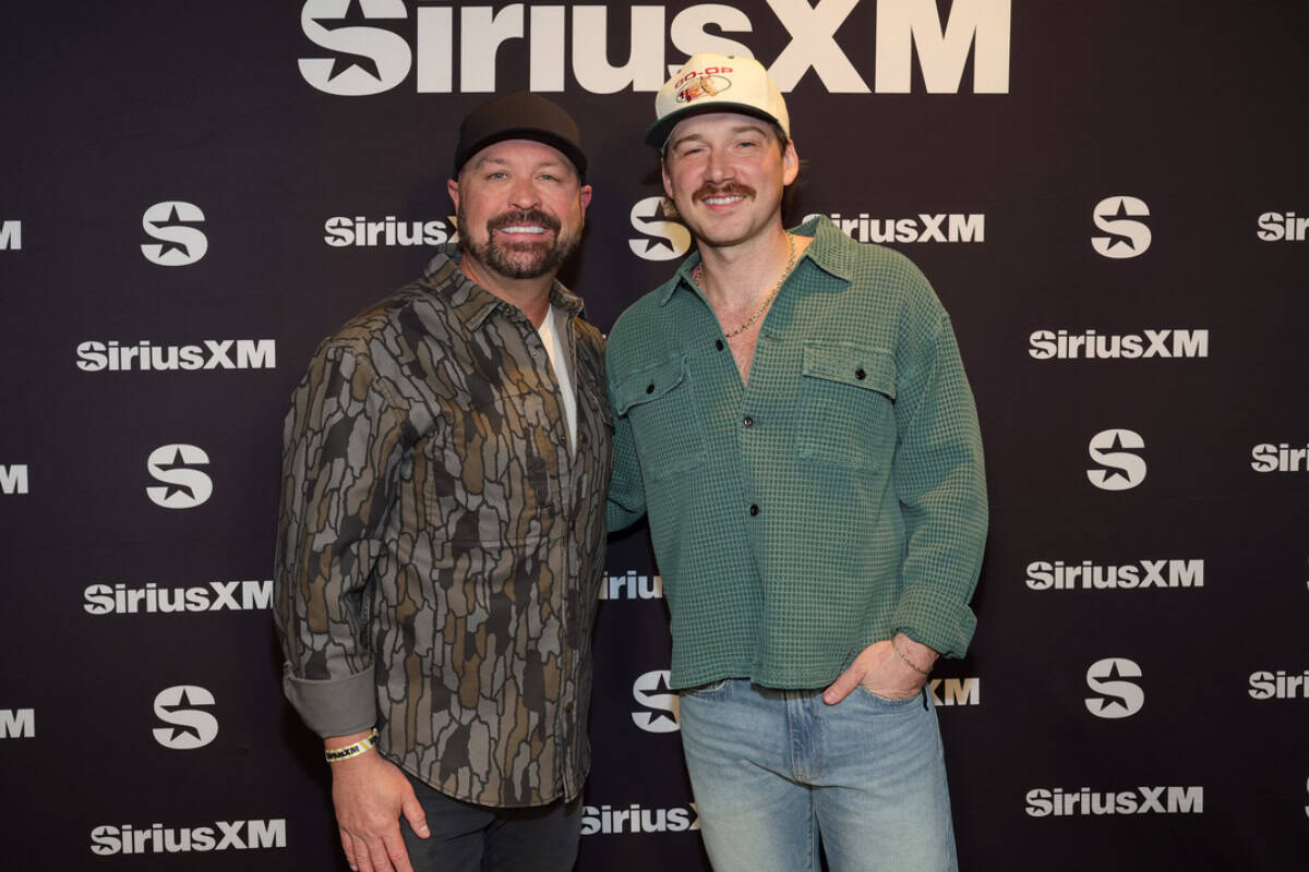 SiriusXM's Cody Alan and Morgan Wallen; Photo Courtesy of Kevin Mazur/Getty Images for SiriusXM
