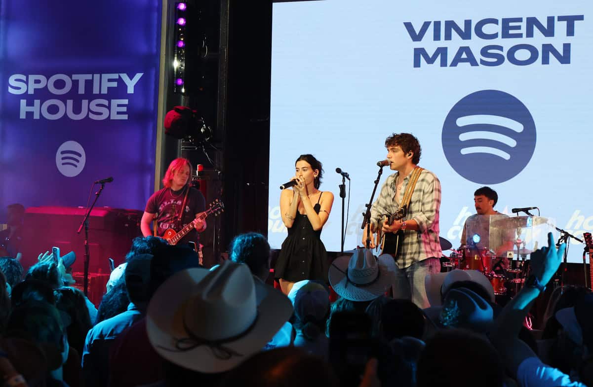 Stella Lefty and Vincent Mason at Spotify House at CMA Fest 2026; Photo by Rick Kern/Getty Images for Spotify