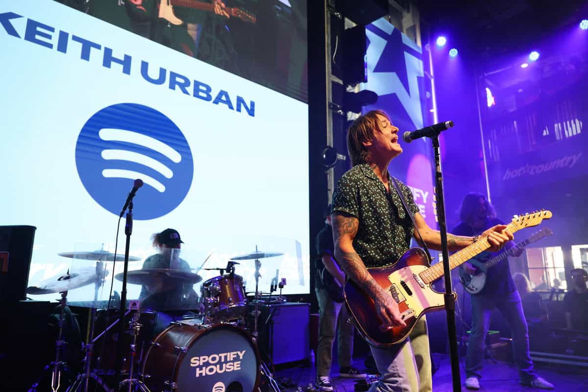 Keith Urban at Spotify House at CMA Fest 2026; Photo by Rick Kern/Getty Images for Spotify