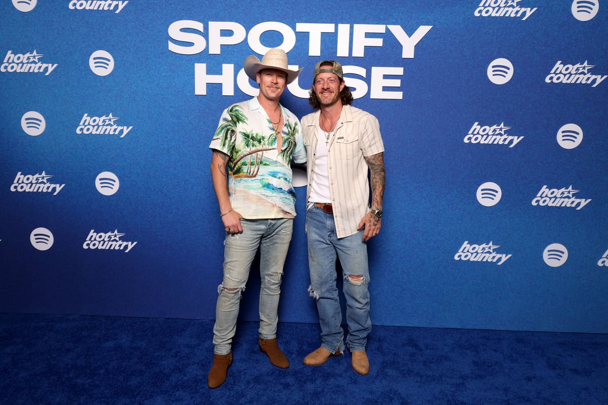 Brian Kelley and Tyler Hubbard of Florida Georgia Line at Spotify House at CMA Fest 2026; Photo by Brett Carlsen/Getty Images for Spotify