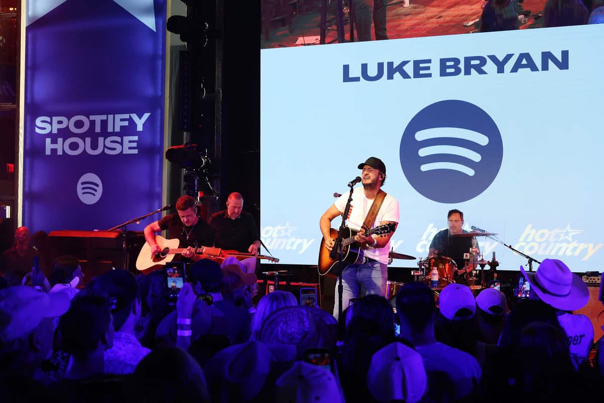 Luke Bryan at Spotify House at CMA Fest 2026; Photo by Rick Kern/Getty Images for Spotify