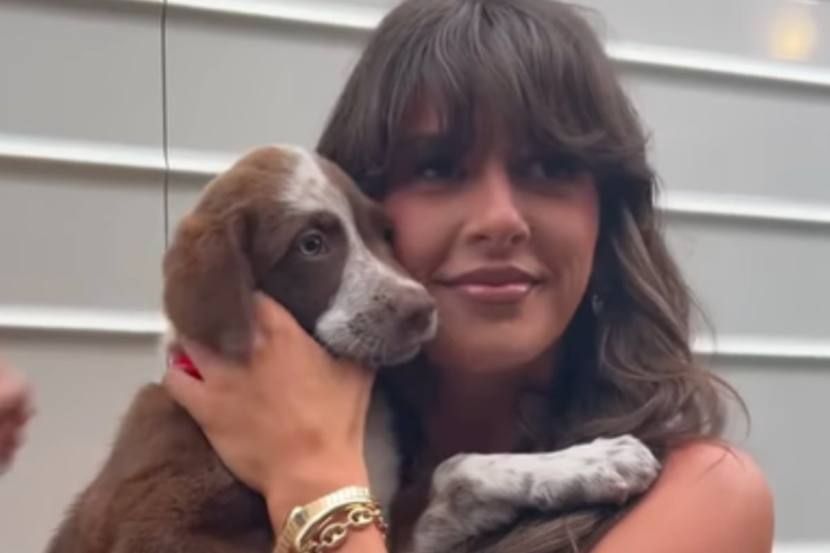 Ella Langley and new puppy Joan; Photo Provided