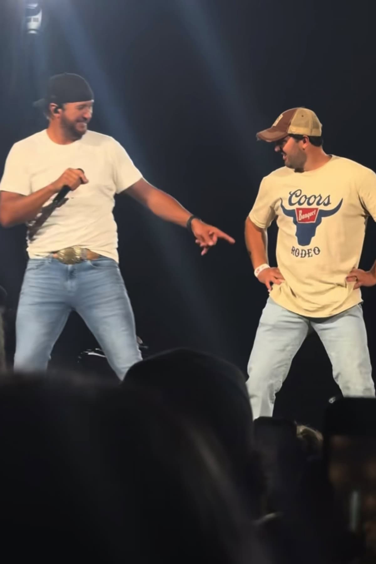 Luke Bryan and Fan Colin Gould; Photo Courtesy of TikTok
