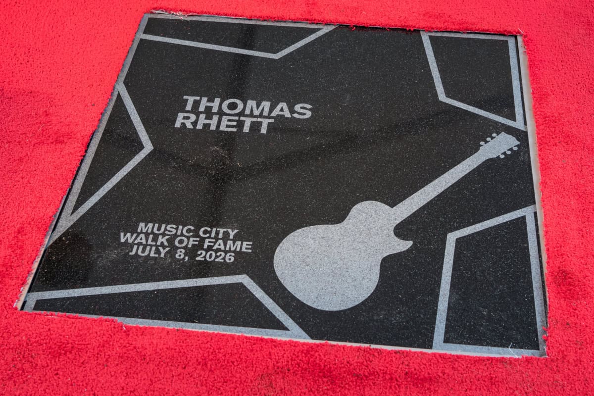 Thomas Rhett Music City Walk of Fame Star; Photo by Andrew Wendowski