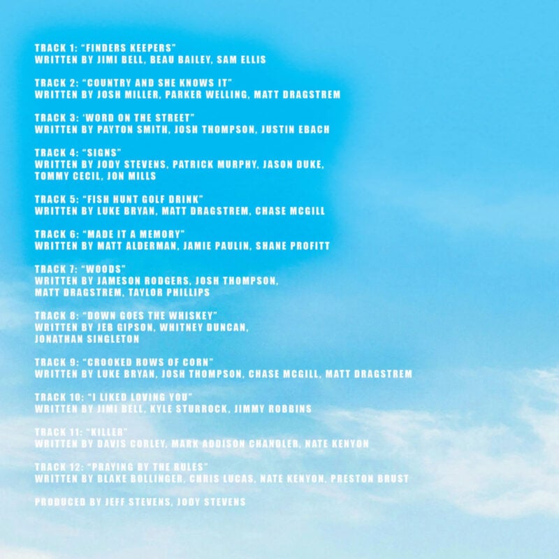 Luke Bryan SIGNS Track List; Photo Courtesy of Social Media
